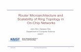 Router Microarchitecture and Scalability of Ring Topology ... · NoCArc’09 Ring Router Microarchitecture 1 Router Microarchitecture and Scalability of Ring Topology in On-Chip Networks