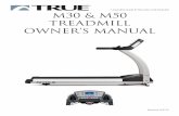 M30 & M50 TREADMILL OWNER’S MANUAL - … · shock if the treadmill malfunctions. Your treadmill is equipped with an electrical cord, which includes an Your treadmill is equipped