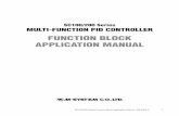 FUNCTION BLOCK APPLICATION MANUAL - m-system.co.jp · A function block is referred to with Group No. in which it is registered. Group + terminal numbers are referred when connect-