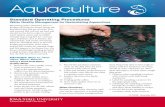 Standard Operating Procedures - Water Quality Management ... · Aquaculture FA 0003B December 2014 Standard Operating Procedures. Water Quality Management for Recirculating Aquaculture.