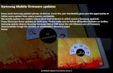Samsung Mobile firmware updates · SamMobile Update List Volume 1 Issue 3 Samsung Mobile firmware updates Every week Samsung updates plenty of devices. From this year SamMobile gives
