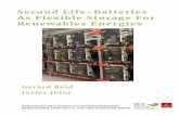 Second Life-Batteries As Flexible Storage For Renewables ... · Gerard Reid Das diesem Bericht zugrundeliegende Vorhaben wurde im Auftrag des Bundesverbandes Erneuerbare Energie e.V.