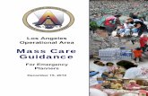 Mass Care Guidance - Santa Monica · The LAOA Mass Care Guidance was developed by the Los Angeles Critical Incident Planning and Training Alliance (“Alliance”), which was funded