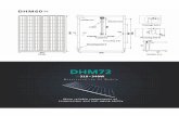 DHM60 43B 111 Front Drain* I Label I box + Ano& Grounding ... · DHM72 48B Front Drainage h Mounting hok A-A Grounding hole Moumting n Function (340W) parameter 11Mechanical Specification