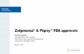 Zolgensma® & Piqray® FDA approvals - novartis.com · Zolgensma® the first-ever gene therapy for spinal muscular atrophy (SMA) 4 Indicated for the treatment of pediatric patients