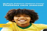 McNeely Pediatric Diabetes Center Diabetes care manual · diabetes mellitus. We’ll be here to help, from the first days in the hospital, We’ll be here to help, from the first