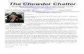 The Chowder Chatter - cmcs-sail.org · tugas (West of Key West). Well, Captain Ned's test of the waters came to the conclusion that this Well, Captain Ned's test of the waters came