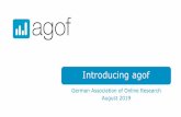 Services and objectives of agof · Page 3 Joint industry committee on digital currency agof •is the joint industry committee of the digital media and advertising industry and thus