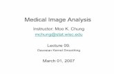 Medical Image Analysis - pages.stat.wisc.edupages.stat.wisc.edu/.../MIA.lecture09.Gaussian.Smoothing.mar.01.2007.pdf · Gaussian Kernel Smoothing We will study basic properties of