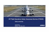Day 1 1 SafetyAwareness - International Civil Aviation ... FOSAS 2017/Day 1... · Open space to put your own picture AFI Flight Operations Safety Awareness Seminar (FOSAS) Safety