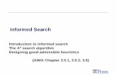 Artificial intelligence 1: informed search - seas.upenn.educis391/Lectures/informed-search-I.pdf · Outline –Informed Search PART I - Today Informed = use problem-specific knowledge