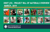 ODOT LPA - dot.state.oh.us · 3 | ODOT LPA PROJECT BILL OF MATERIALS Agenda o FHWA Ohio Stewardship & Oversight Agreement Highlight o Regulations o Various Material Acceptance Methods