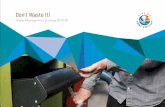 Don’t Waste It! - portphillip.vic.gov.au · This Don’t Waste It - Waste Management Strategy 2018-28 provides the blueprint for how Council and the community will work together