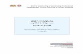 USER MANUAL - myCPD² · Online Monitoring of Continuing Professional Development System, Ministry of Health Malaysia USER MANUAL myCPD 2.0 System Module: USER Document No.: myCPD/User