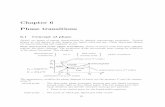 Chapter 6 Phase transitions - uni-frankfurt.degros/Vorlesungen/TD/6_Phase_transitions.pdf · Chapter 6 Phase transitions 6.1 Concept of phase Phases are states of matter characterized
