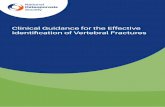 Clinical Guidance for the Effective Identification of ... · The role of diagnostic imaging departments in the vertebral fracture pathway 8 Vertebral fracture identification 8 Reporting