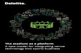 The stadium as a platform - Deloitte US · The stadium as a platform: A ne model for integrating venue technology into sports business Three layers of the stadium technology “stack”