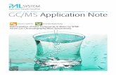 GC/MS Application Note - palsystem.com · efficient and rugged SPME Arrow-GC-MS analysis method of the typical off-odors Geosmin and 2-MIB in water was established and successfully
