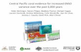 Central Pacific coral evidence for increased ENSO variance ... - McGregor... · Central Pacific coral