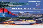 20th WCNDT 2020 Brochure.pdf · Sponsorship of 20th WCNDT, Seoul in June 8~12, 2020 Coex, a Global Hub for Convention and Exhibition The 20th World Conference on Non-Destructive Testing