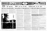 THE WAYNE HERALD - Wayne Newspapers Onlinenewspapers.cityofwayne.org/Wayne Herald (1888-Present)/1981-1990/1984... · Wells' career has spanned some 40 years and he has performed