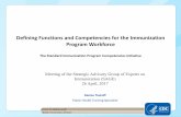 Traicoff competency SAGE April2017final - who.int · DefiningFunctions’and’Competencies’for’the’Immunization’ Program’Workforce TheStandard’Immunization’Program’Competencies’Initiative