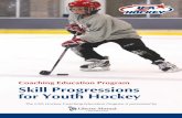Coaching Education Program Skill Progressions for Youth Hockey · 8-and-Under (Mites) At the 8-and-Under level, coaches should focus on teaching age-appropriate concepts and skills