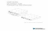 USER GUIDE QuickSyn Lite Frequency Synthesizer · User Guide QuickSyn Lite Frequency Synthesizer ni-microwavecomponents.com Introducing the QuickSyn Lite Frequency Synthesizer Congratulations