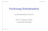 datenbanken - pub.informatik.uni-wuerzburg.de · • Die Normalformen basieren auf dem Konzept der funktionalen Abhängigkeiten; die einfachste funktionale Abhängigkeit ist die Schlüsselabhängigkeit,
