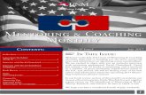 Mentoring & Coaching Monthly - UNM Mentoring Institute .Mentoring & Coaching Monthly In This Issue: