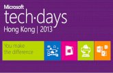 About this Presentation - download.microsoft.comdownload.microsoft.com/documents/hk/technet/techdays2013/Day 1-Session... · sharing & Powerpoint viewing (iPad only) - VoIP socket