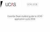 PowerPoint Presentation - Coombe Dean School · UCAS 2018 Coombe Dean student guide to UCAS application cycle 2018