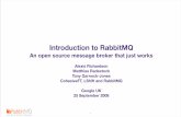 Introduction to RabbitMQ · 1 Introduction to RabbitMQ An open source message broker that just works Alexis Richardson Matthias Radestock Tony Garnock-Jones CohesiveFT, LShift and
