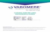 CODING AND BILLING REFERENCE GUIDE - vabomere.com · For complicated urinary tract infections (cUTI) including pyelonephritis in the hospital inpatient setting, commercial payers