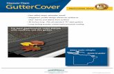 Hoover Dam Gutter Cover - amerimax.com · Hoover Dam Gutter Cover • Dam effect stops rainwater runoff • Staggered profile design allows for airflow to clear leaves and debris