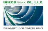 ISO 9002 - BRECOflex Co. · POLYURETHANE TIMING BELTS OUR COMMITMENT •To maintain leadership by professionally supporting our customers with high precision timing belts, pulleys,