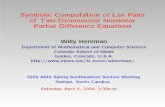 Symbolic Computation of Lax Pairs of Two-Dimensional ...whereman/talks/AMS-09-LaxPairsNonlinear...Symbolic Computation of Lax Pairs of Two-Dimensional Nonlinear Partial Di erence Equations