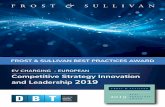 Best Practices Award Template - dbt.fr · FROST & SULLIVAN BEST PRACTICES AWARD Competitive Strategy Innovation and Leadership 2019 EV CHARGING - EUROPEAN