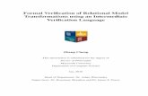 Formal Verification of Relational Model Transformations ...zcheng/paper/ZC-THESIS-FINAL.pdf · Formal Verification of Relational Model Transformations using an Intermediate Verification