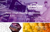 HBM (High Bandwidth Memory) for 2 - semicontaiwan.org · General Memory Requirements Each application has different memory requirement, but most common are high bandwidth and power