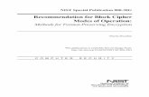 Recommendation for Block Cipher Modes of Operation ... · NIST Special Publication 800-38G . Recommendation for Block Cipher Modes of Operation: Methods for Format -Preserving Encryption