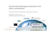 Decentralized hydrogen production NEMESIS2+.ppt ... fileDecentralized hydrogen production from diesel and biodiesel Fuel Cells 2014 Science & Technology, 3‐4 April 2014, Amsterdam