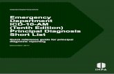 Emergency Department ICD-10-AM (Tenth Edition) Principal ... · ICD-9-CM International Classification of Diseases – Ninth Revision – Clinical Modification ICD-10-AM International