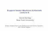 Support Vector Machines & Kernels Lecture 6people.csail.mit.edu/dsontag/courses/ml13/slides/lecture6.pdf · Dual SVM derivation (2) – the linearly separable case Swap min and max