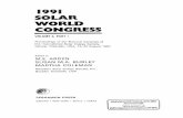 1991 SOLAR WORLD CONGRESS - GBV · 1991 SOLAR WORLD CONGRESS VOLUME3, PART I Proceedings of the Biennial Congress of the International Solar EnergySociety, Denver, Colorado, USA,