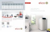 AQUATO P S - elco.co.uk · The most silent heat pump on the market - for new buildings and renovation projects Technical data AQUATOP® S Dimensions H x W x D: 1330 x 600 x 770mm