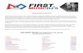 THE DO NOT PLAY list - firstmusicdjs.com · Dan + Shay Tequila content/tempo David Guetta feat. Flo Rida and Nicki Minaj Where Them Girls At Language David Guetta ft Rihanna Who's