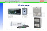 Gateway - leitronic.ch · LEITRONIC AG Swiss Security Systems Gateway (100.08x1BU / 100.08x2BU) 12.10.2017 2.3 Verdrahtung Der Betrieb des Gerätes ist ausschliesslich an 230 VAC