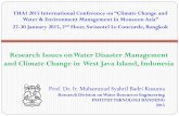 Research Issues on Water Disaster Management and Climate ... · (Harkunti PR, 2008) The Risk Triangle: RISK Exposure The probability that a community’s structure or geographic area