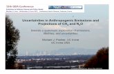 Uncertainties in Anthropogenic Emissions and Projections ... · Uncertainties in Anthropogenic Emissions and Projections of CH 4 and N 2O towards a systematic exploration of emissions,